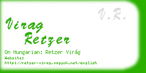 virag retzer business card